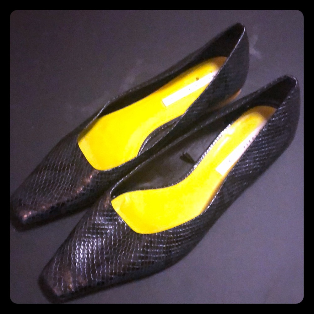 Zara snakeskin flat